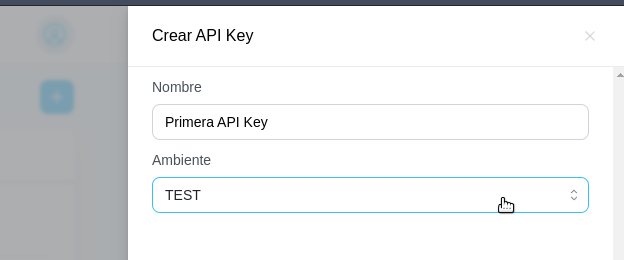 Agregar API Key